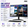 AOC Q27B36X 27" IPS QHD Gaming Monitor 144Hz 0.5ms Adaptive Sync HDR10 | HDMI 2.0 | DP 1.4 | Flicker-Free Low Blue VESA