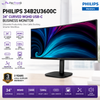 Philips 34B2U3600C 34" Curved WQHD USB-C Business Monitor – 120Hz, 90W PD, RJ45, SmartKVM, USB Hub & 2×5W Speakers