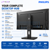 Philips 27B1U3900 27" 4K UHD IPS Business Monitor – USB-C 90W PD, RJ45, USB Hub, HDR10, HDMI 2.0, DP 1.4 & Ergonomic Stand
