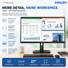 Philips 27E1N2500A 27" QHD IPS Monitor | 2560×1440 | 100Hz | Adaptive Sync | HDMI | DisplayPort | VESA