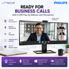 Philips 499P9H1 49" 32:9 SuperWide Curved Monitor – 5120×1440 Dual QHD, USB-C 90W, HDR400, RJ45, Webcam, USB Hub & Speakers