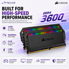 CORSAIR DOMINATOR PLATINUM RGB 16GB (2×8GB) & 32GB (2x16) DDR4 3600MHz CL18 Desktop Memory Kit – Black | CMT16GX4M2C3600C18