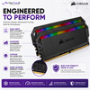 CORSAIR DOMINATOR PLATINUM RGB 16GB (2×8GB) & 32GB (2x16) DDR4 3600MHz CL18 Desktop Memory Kit – Black | CMT16GX4M2C3600C18
