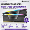 CORSAIR VENGEANCE RGB 32GB (2×16GB) DDR5 6000MT/s CL38 Memory Kit – Grey, AMD EXPO & Intel XMP | CMH32GX5M2D6000Z38