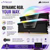 CORSAIR VENGEANCE RGB 32GB (2×16GB) DDR5 6000MT/s CL36 Memory Kit – Black, Intel XMP | CMH32GX5M2E6000C36