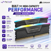 CORSAIR VENGEANCE RGB RS 64GB (2×32GB) DDR5 6000MT/s CL40 Memory Kit – Grey, AMD EXPO & Intel XMP | CMG64GX5M2D6000Z40