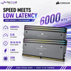 CORSAIR DOMINATOR TITANIUM RGB 32GB (2×16GB) DDR5 6000MT/s CL30 1.40V Memory – Grey, Intel XMP & AMD EXPO | CMP32GX5M2B6000Z30