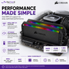 CORSAIR DOMINATOR PLATINUM RGB 16GB (2×8GB) DDR4 3600MHz CL18 Desktop Memory Kit – Black | CMT16GX4M2C3600C18