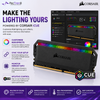 CORSAIR DOMINATOR PLATINUM RGB 16GB (2×8GB) DDR4 3600MHz CL18 Desktop Memory Kit – Black | CMT16GX4M2C3600C18