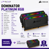 CORSAIR DOMINATOR PLATINUM RGB 16GB (2×8GB) DDR4 3600MHz CL18 Desktop Memory Kit – Black | CMT16GX4M2C3600C18