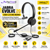 Jabra Evolve 20 USB-C/A MS Mono Wired Headset | Noise-Cancelling Mic
