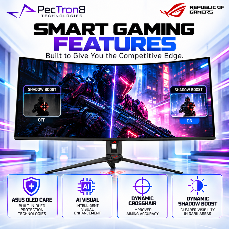 ASUS ROG Swift OLED PG32UCDP 31.5" 4K Dual-Mode Gaming Monitor – 240Hz / 480Hz, WOLED, HDR10, USB-C 90W