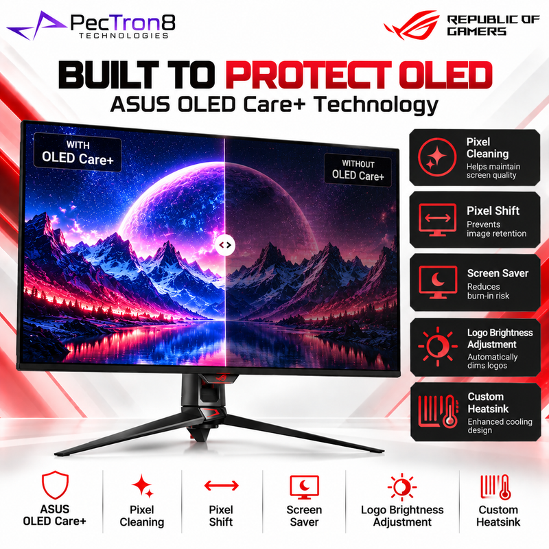 ASUS ROG Swift OLED PG32UCDM 32" 4K 240Hz QD-OLED Gaming Monitor | HDMI 2.1 | USB-C 90W