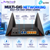 TP-Link Archer GE800 BE19000 Tri-Band Wi-Fi 7 Gaming Router – Dual 10GbE, 4×2.5GbE, RGB Lighting, EasyMesh
