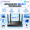 TP-Link Archer BE225 BE3600 Dual-Band Wi-Fi 7 Router – EasyMesh, Gigabit Ethernet, HomeShield