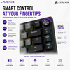 CORSAIR K65 PLUS WIRELESS RGB 75% Gaming Keyboard | Hot-Swappable MLX Red | Tri-Mode Wireless