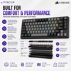 CORSAIR K65 PLUS WIRELESS RGB 75% Gaming Keyboard | Hot-Swappable MLX Red | Tri-Mode Wireless