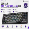 CORSAIR K65 PLUS WIRELESS RGB 75% Gaming Keyboard | Hot-Swappable MLX Red | Tri-Mode Wireless