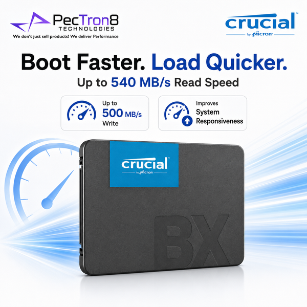 Crucial BX500 2TB 2.5” SATA SSD 3D NAND Internal Solid State Drive for Laptop Desktop