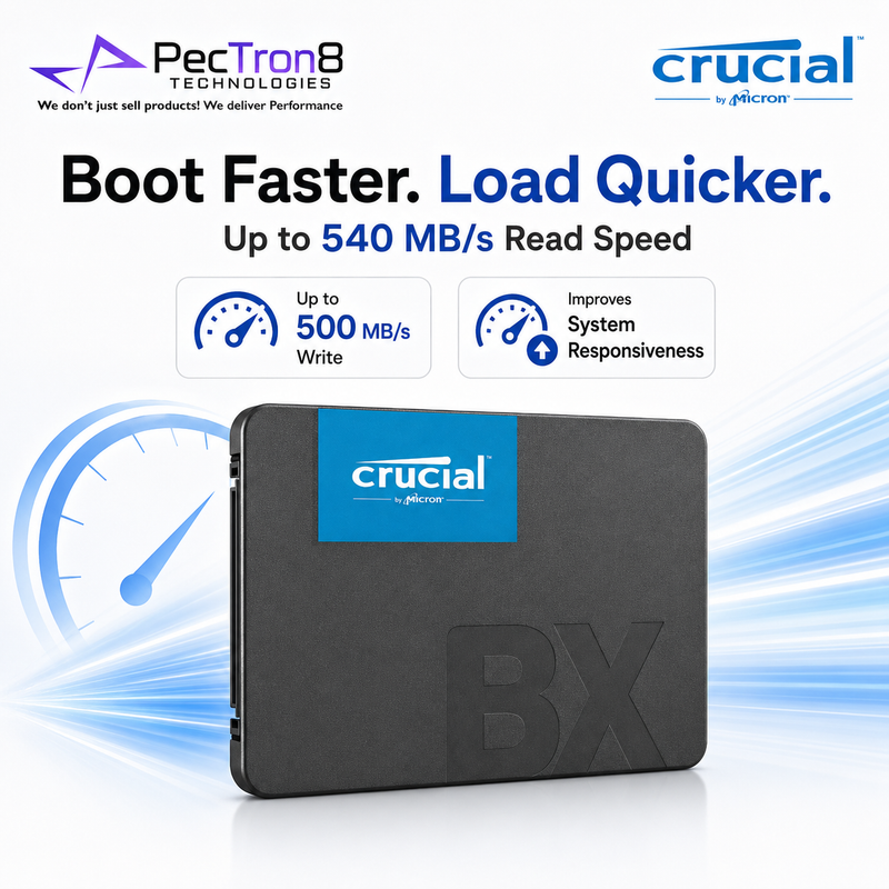 Crucial BX500 2TB 2.5” SATA SSD 3D NAND Internal Solid State Drive for Laptop Desktop