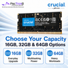 Crucial DDR5 5600MT/s Laptop RAM SODIMM 16GB 32GB 64GB Memory Upgrade