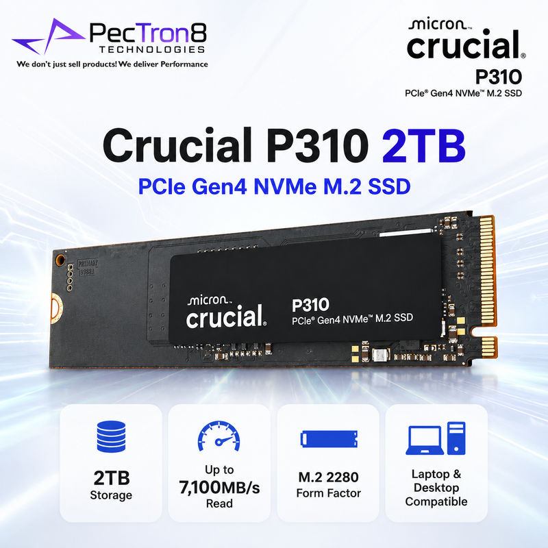 Crucial P310 2TB PCIe Gen4 NVMe M.2 2230 SSD for Compatible Handhelds, Laptops & Mini PCs
