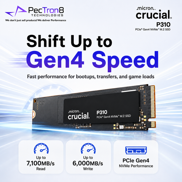 Crucial P310 2TB PCIe Gen4 NVMe M.2 2230 SSD for Compatible Handhelds, Laptops & Mini PCs