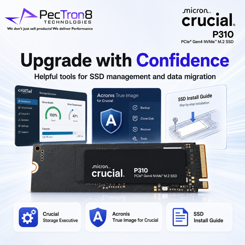 Crucial P310 2TB PCIe Gen4 NVMe M.2 2230 SSD for Compatible Handhelds, Laptops & Mini PCs