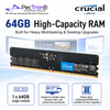 Crucial 64GB DDR5-5600 UDIMM Desktop RAM 288-Pin PC5-44800 Non-ECC Memory
