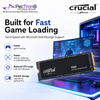 Crucial T500 PCIe Gen4 NVMe M.2 2280 SSD 1TB/2TB/4TB Non-Heatsink Internal SSD | Laptop Desktop Compatible | 5Y Warranty