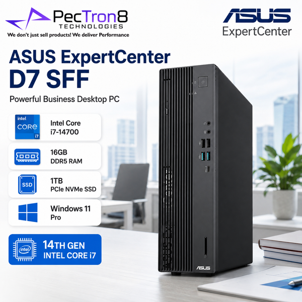 ASUS ExpertCenter D701SER Desktop PC Intel Core i7-14700 16GB DDR5 1TB SSD Windows 11 Pro