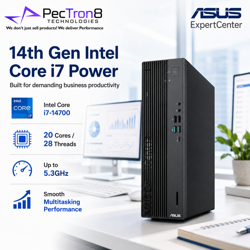 ASUS ExpertCenter D701SER Desktop PC Intel Core i7-14700 16GB DDR5 1TB SSD Windows 11 Pro