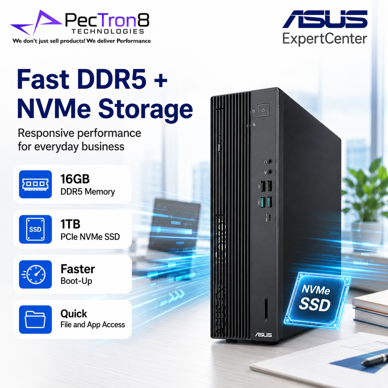 ASUS ExpertCenter D701SER Desktop PC Intel Core i7-14700 16GB DDR5 1TB SSD Windows 11 Pro