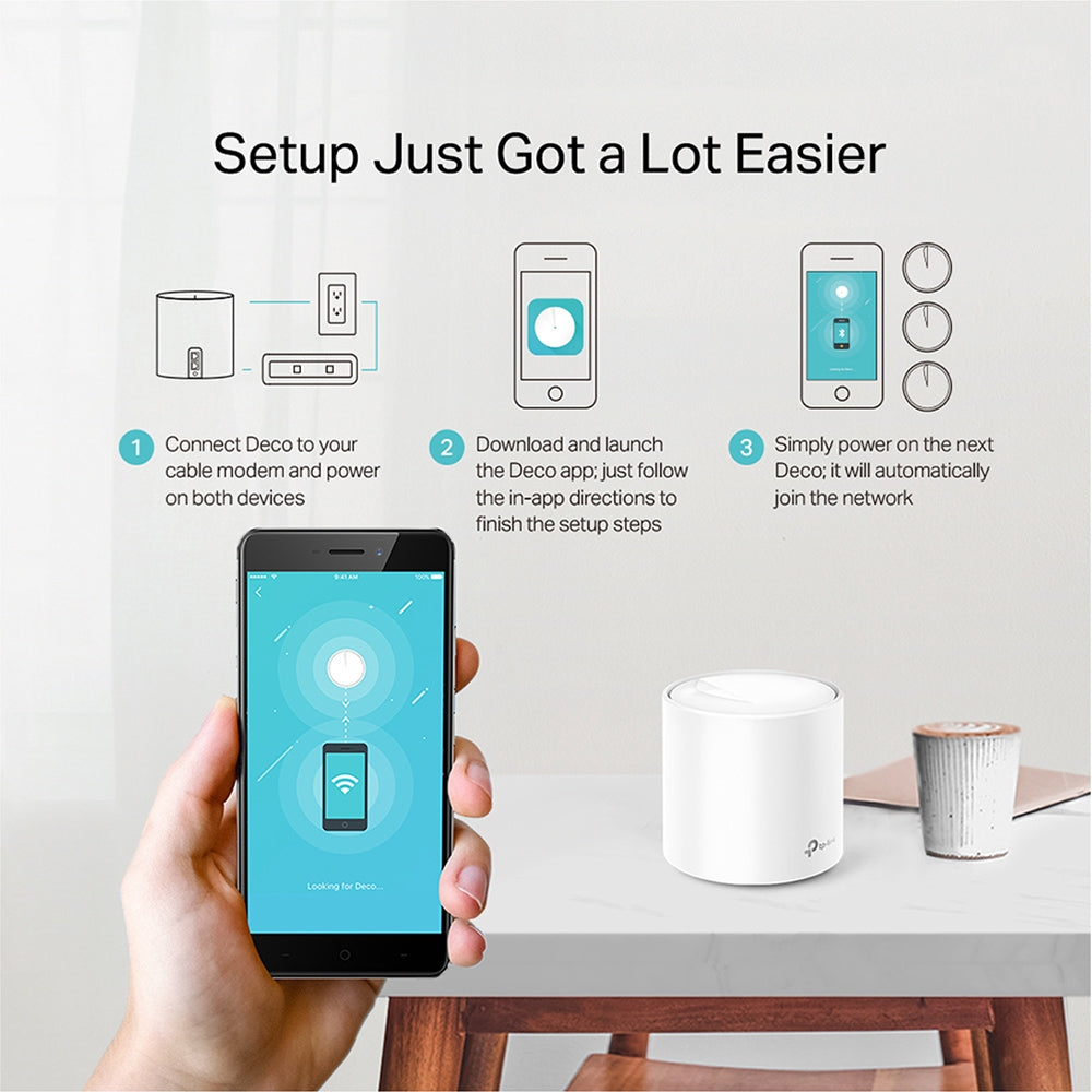TP-LINK DECO X20 1-PACK WIFI6 AX1800 MESH ROUTER