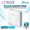 TP-Link Omada EAP650-Wall AX3000 Wall-Plate Dual-Band Wi-Fi 6 Access Point – PoE+, 3 Gigabit Ports, Omada SDN
