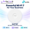 TP-Link Omada EAP787 BE15000 Tri-Band Wi-Fi 7 Ceiling Mount Access Point – Dual 10GbE, PoE++, Omada SDN
