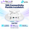 TP-Link Omada EAP787 BE15000 Tri-Band Wi-Fi 7 Ceiling Mount Access Point – Dual 10GbE, PoE++, Omada SDN
