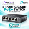 TP-Link Omada ES205GP 5-Port Gigabit Easy Managed Switch with 4-Port PoE+, 65 W PoE Budget, Omada SDN Cloud Management