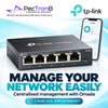TP-Link Omada ES205G 5-Port Gigabit Easy Managed Switch – Omada SDN, VLAN, QoS, Fanless Metal Switch