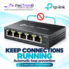TP-Link Omada ES205G 5-Port Gigabit Easy Managed Switch – Omada SDN, VLAN, QoS, Fanless Metal Switch