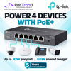 TP-Link Omada ES206GP 6-Port Gigabit Easy Managed Switch with 4-Port PoE+, 65W PoE Budget, Omada SDN Cloud Management