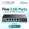 TP-Link Omada ES206X-M2 Easy Managed Switch – 5×2.5GBASE-T Ports, 1×10G SFP+ Slot, Omada SDN, Fanless Metal Switch