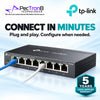 TP-Link Omada ES208G 8-Port Gigabit Easy Managed Switch – Cloud Managed, VLAN, QoS, Fanless Metal Switch