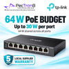 TP-Link Omada ES208GP 8-Port Gigabit Easy Managed PoE+ Switch – 123 W PoE Budget, Omada SDN, Cloud Management