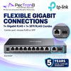 TP-Link Omada ES210GP 10-Port Gigabit Easy Managed Switch with 8-Port PoE+, 123W PoE Budget, Omada SDN Cloud Management