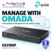 TP-Link Omada ES210GP 10-Port Gigabit Easy Managed Switch with 8-Port PoE+, 123W PoE Budget, Omada SDN Cloud Management