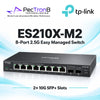 TP-Link Omada ES210X-M2 Easy Managed Switch – 8-Port 2.5GBASE-T with 2 × 10G SFP+, Omada SDN Cloud Management