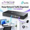 TP-Link Omada ES216G 16-Port Gigabit Easy Managed Switch – Easy Managed, Omada SDN, VLAN, QoS, Fanless Metal Switch