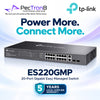 TP-Link Omada ES220GMP 20-Port Gigabit Easy Managed PoE+ Switch – 16 PoE+ Ports, 250W PoE Budget, 2 Gigabit Uplink, 2 SFP, Omada SDN