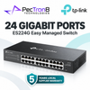 TP-Link Omada ES224G 24-Port Gigabit Easy Managed Switch – Layer 2, Omada SDN, VLAN, QoS, Rackmount
